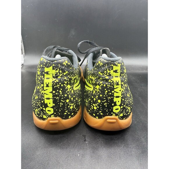 Nike Tiempo Rio II IC Mens 12 631523-007 Black Green Indoor Soccer Shoes EUC main image 5
